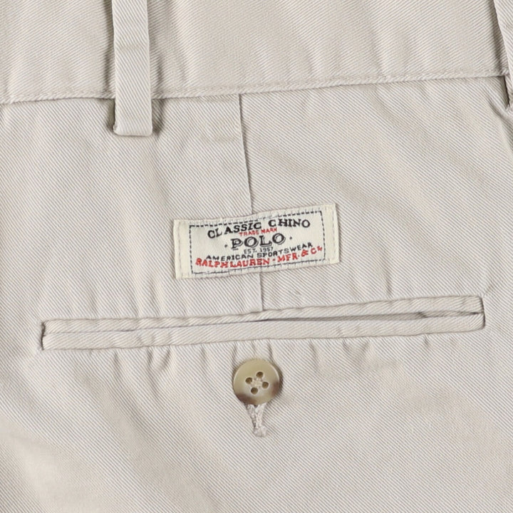 Ralph Lauren POLO by Ralph Lauren PROSPECT SHORT Chino shorts Short pants Men's w36 equivalent cotton Beige type Vintage Second Hand