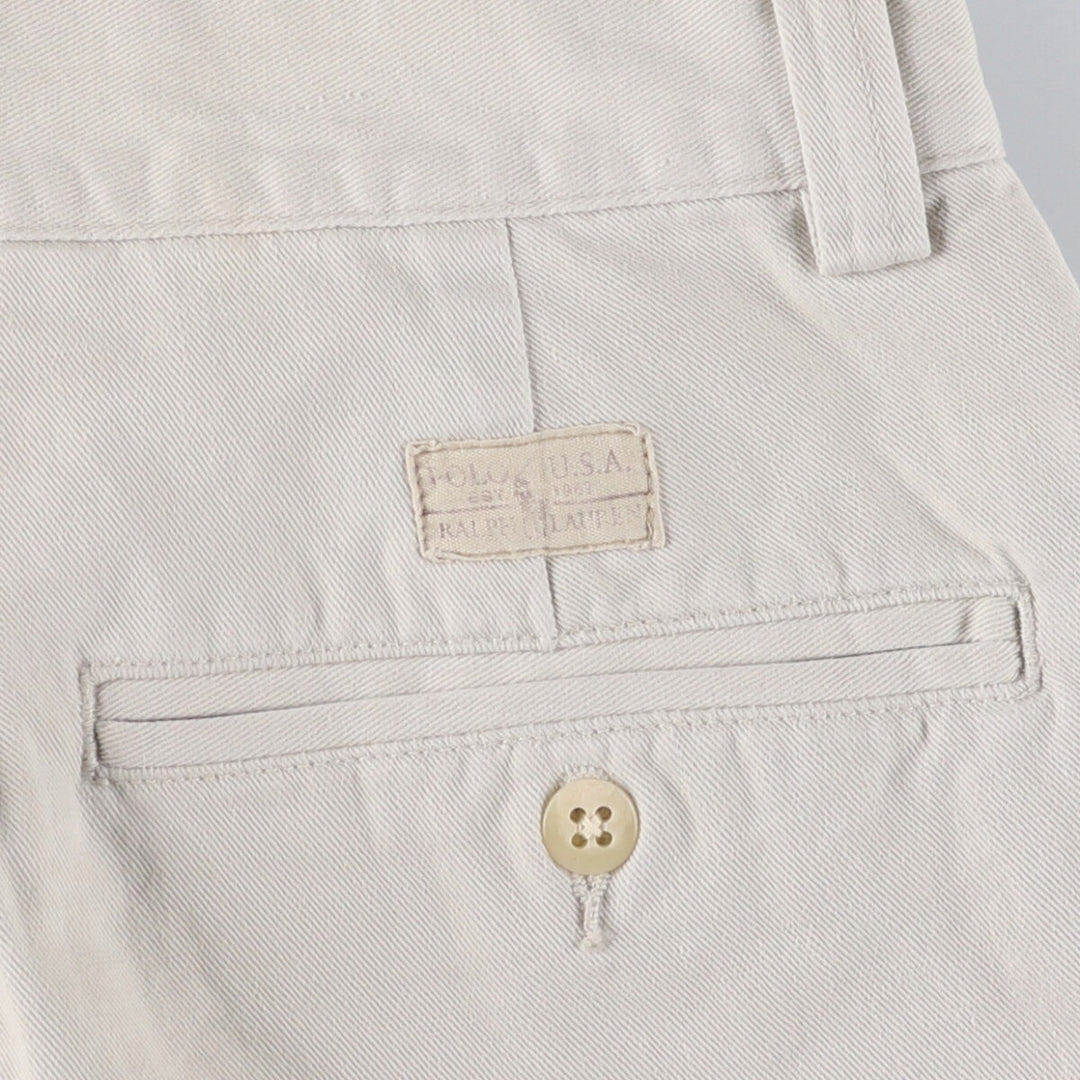 Ralph Lauren POLO by Ralph Lauren Chino Shorts Shorts Men's W30 equivalent cotton Beige type Vintage Second Hand