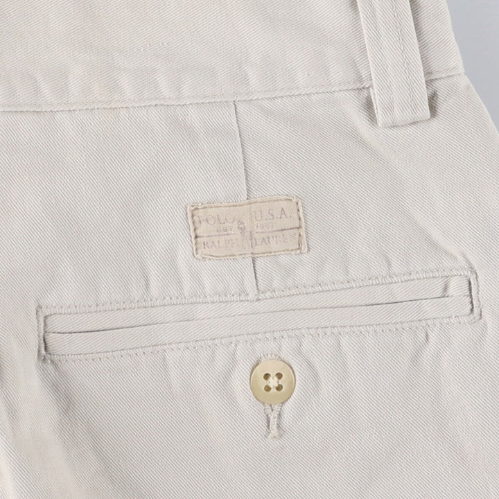 Ralph Lauren POLO by Ralph Lauren Chino Shorts Shorts Men's W30 equivalent cotton Beige type Vintage Second Hand