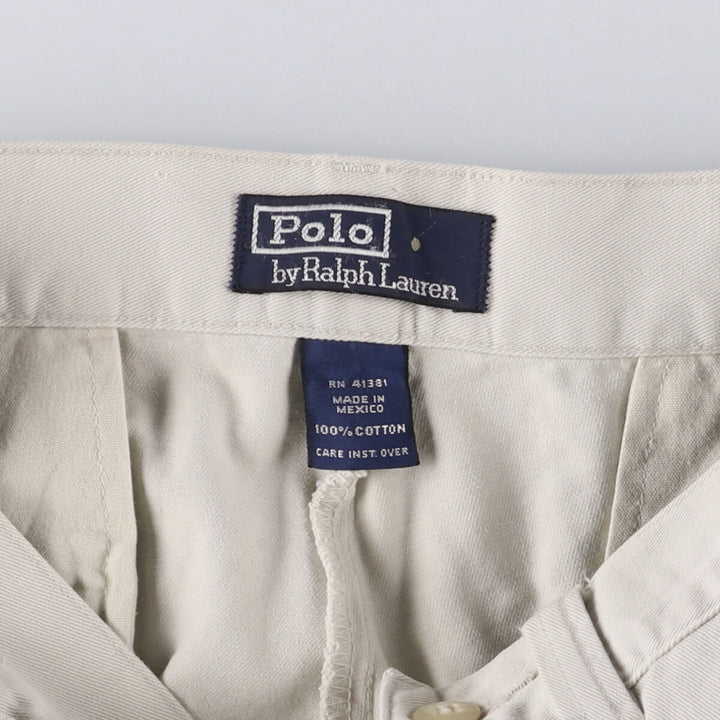 Ralph Lauren POLO by Ralph Lauren Chino Shorts Shorts Men's W30 equivalent cotton Beige type Vintage Second Hand