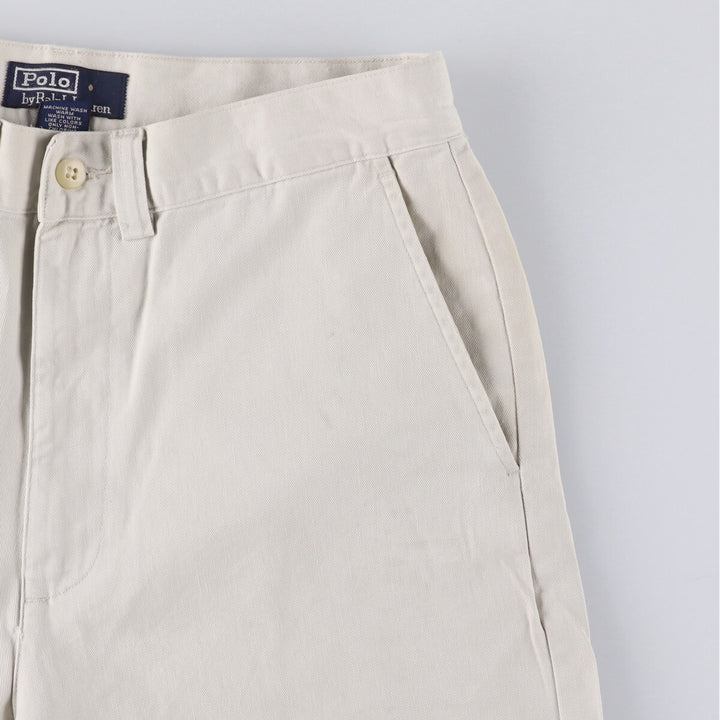 Ralph Lauren POLO by Ralph Lauren Chino Shorts Shorts Men's W30 equivalent cotton Beige type Vintage Second Hand