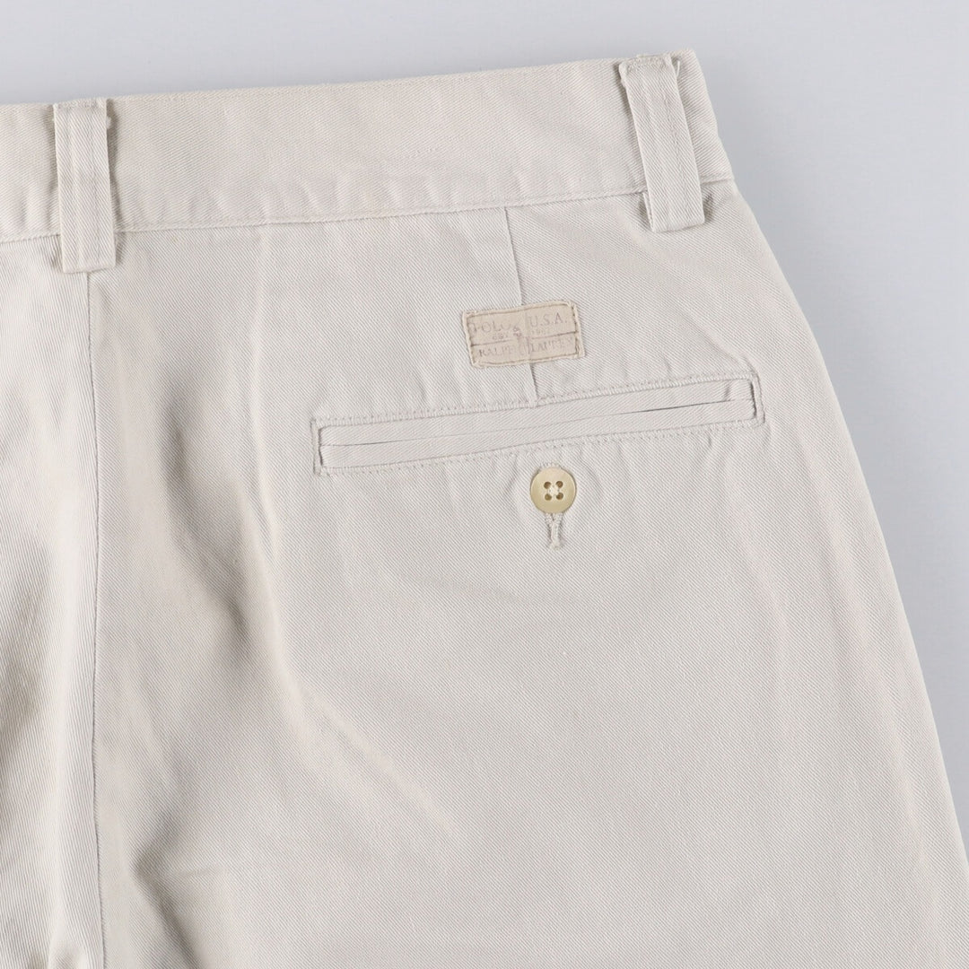Ralph Lauren POLO by Ralph Lauren Chino Shorts Shorts Men's W30 equivalent cotton Beige type Vintage Second Hand