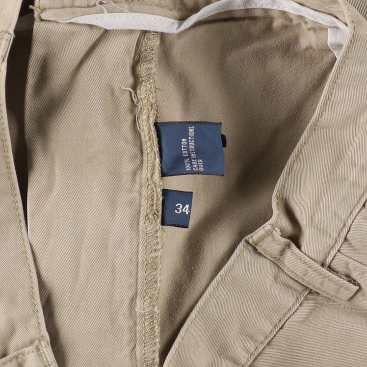 Ralph Lauren POLO by Ralph Lauren TYLER SHORT Two-pleat chino shorts, short pants, men's size W34 cotton Beige type Vintage Second Hand