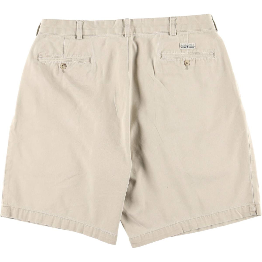 Ralph Lauren POLO RALPH LAUREN Two-pleat Chino Shorts Shorts Men's W34 equivalent cotton Beige type Vintage Second Hand