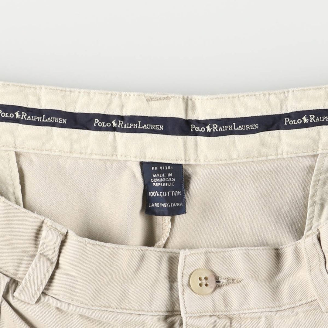 Ralph Lauren POLO RALPH LAUREN Two-pleat Chino Shorts Shorts Men's W34 equivalent cotton Beige type Vintage Second Hand