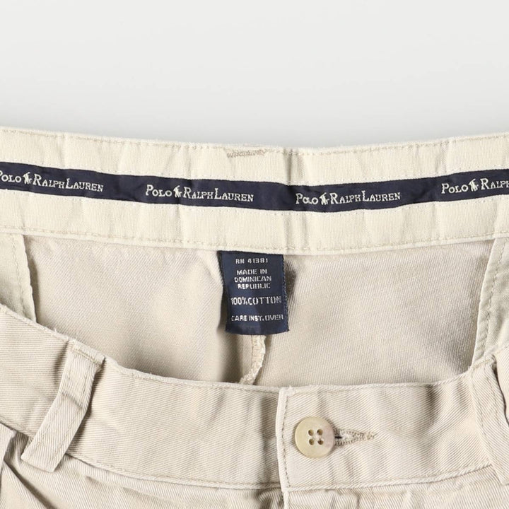 Ralph Lauren POLO RALPH LAUREN Two-pleat Chino Shorts Shorts Men's W34 equivalent cotton Beige type Vintage Second Hand