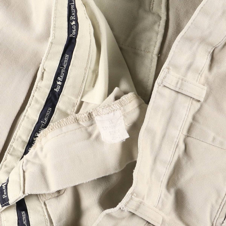 Ralph Lauren POLO RALPH LAUREN Two-pleat Chino Shorts Shorts Men's W34 equivalent cotton Beige type Vintage Second Hand