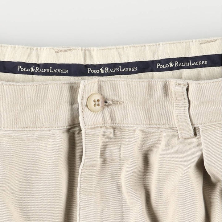 Ralph Lauren POLO RALPH LAUREN Two-pleat Chino Shorts Shorts Men's W34 equivalent cotton Beige type Vintage Second Hand