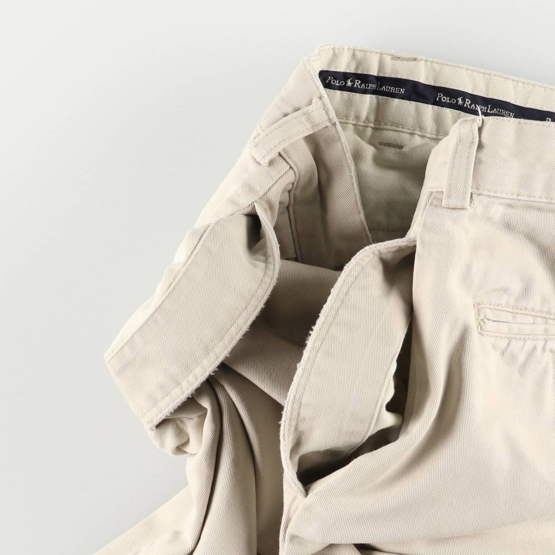 Ralph Lauren POLO RALPH LAUREN Two-pleat Chino Shorts Shorts Men's W34 equivalent cotton Beige type Vintage Second Hand