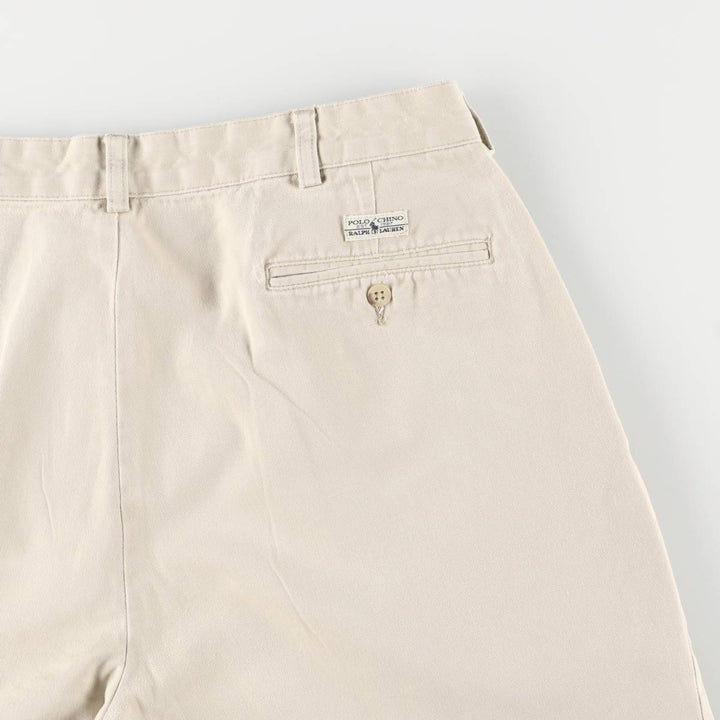 Ralph Lauren POLO RALPH LAUREN Two-pleat Chino Shorts Shorts Men's W34 equivalent cotton Beige type Vintage Second Hand