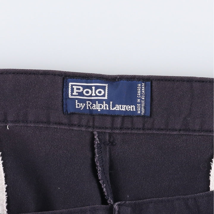Ralph Lauren POLO by Ralph Lauren Chino Shorts Shorts Made in Canada Men's W37 cotton navy blue type Vintage Second Hand