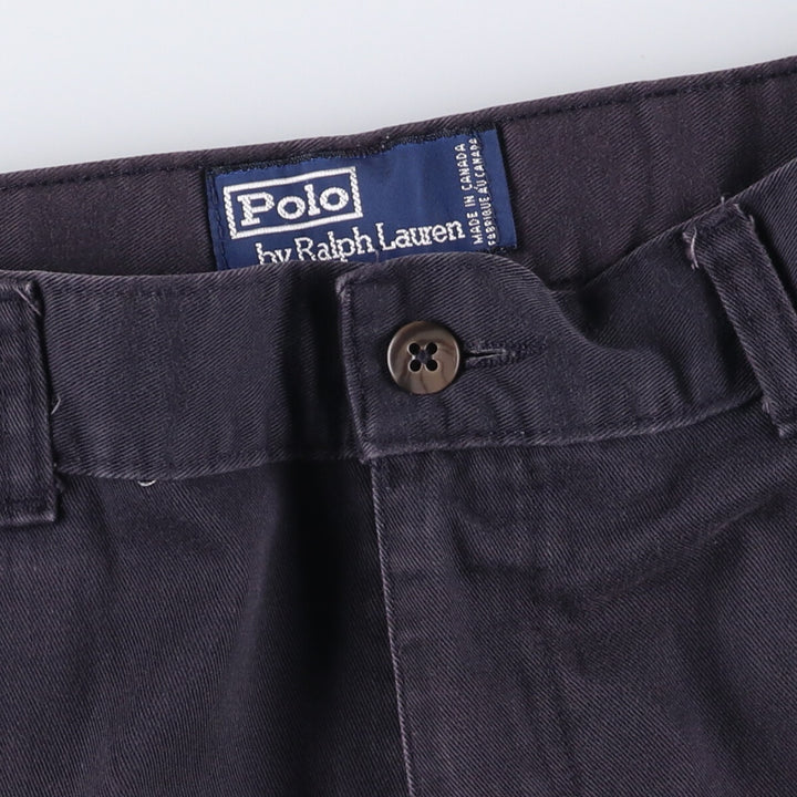 Ralph Lauren POLO by Ralph Lauren Chino Shorts Shorts Made in Canada Men's W37 cotton navy blue type Vintage Second Hand