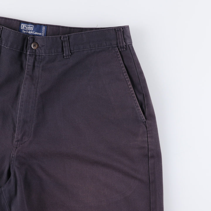 Ralph Lauren POLO by Ralph Lauren Chino Shorts Shorts Made in Canada Men's W37 cotton navy blue type Vintage Second Hand
