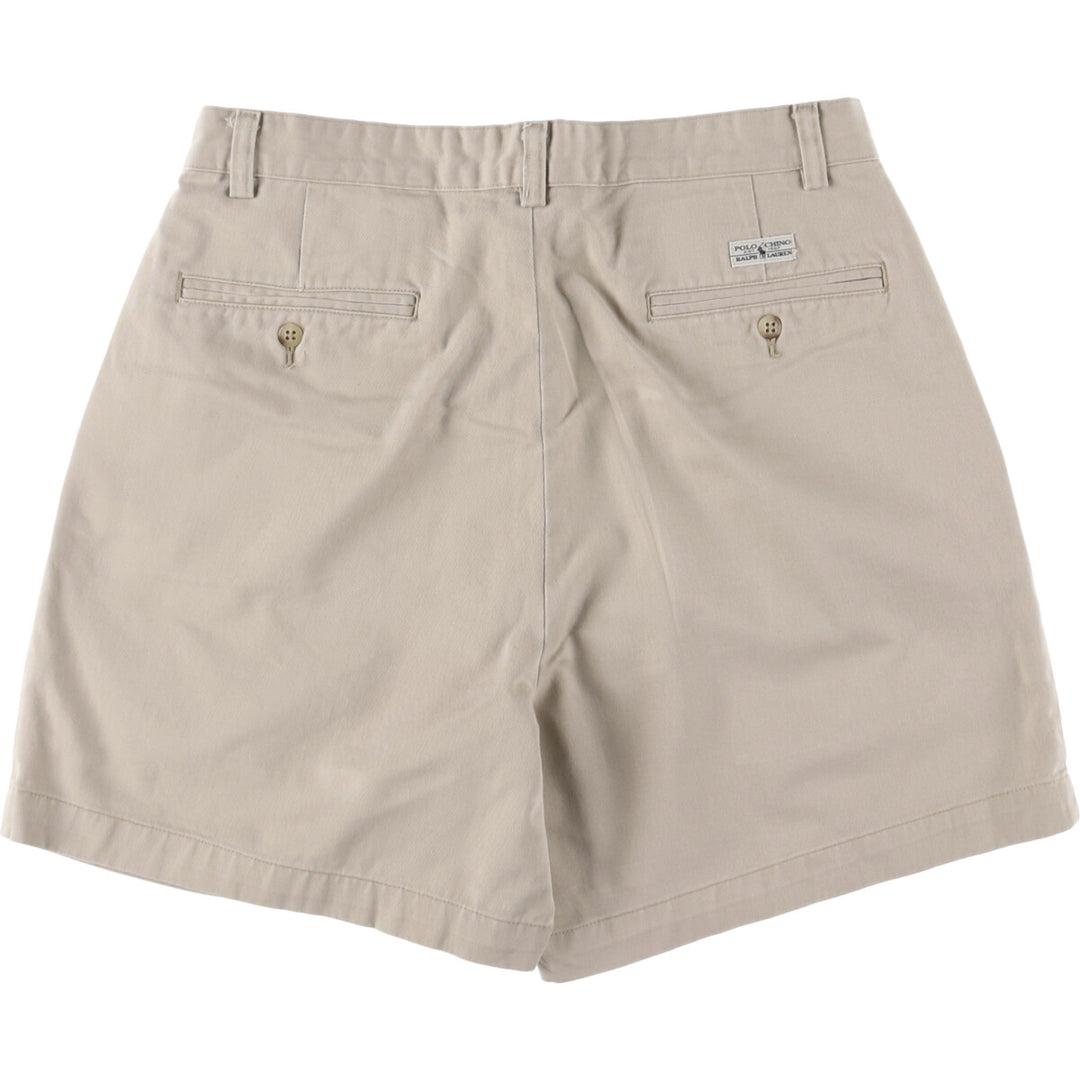 Ralph Lauren POLO RALPH LAUREN Two-pleat Chino Shorts Shorts Men's W32 equivalent cotton Beige type Vintage Second Hand