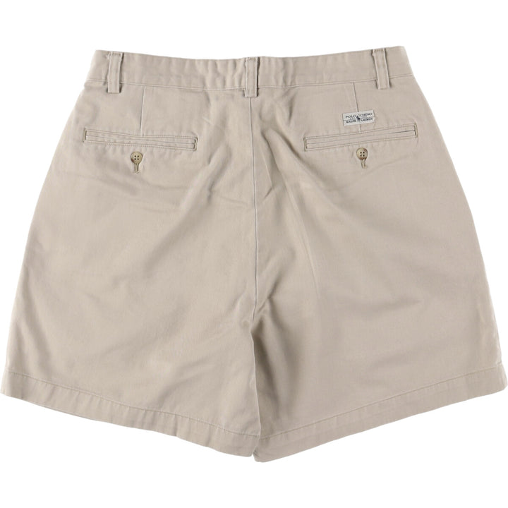 Ralph Lauren POLO RALPH LAUREN Two-pleat Chino Shorts Shorts Men's W32 equivalent cotton Beige type Vintage Second Hand