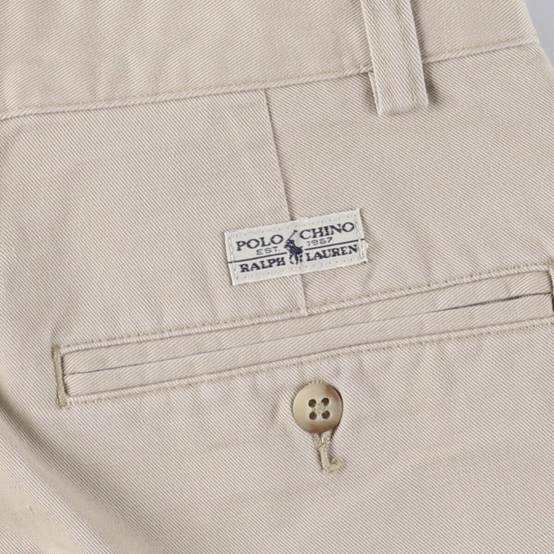 Ralph Lauren POLO RALPH LAUREN Two-pleat Chino Shorts Shorts Men's W32 equivalent cotton Beige type Vintage Second Hand
