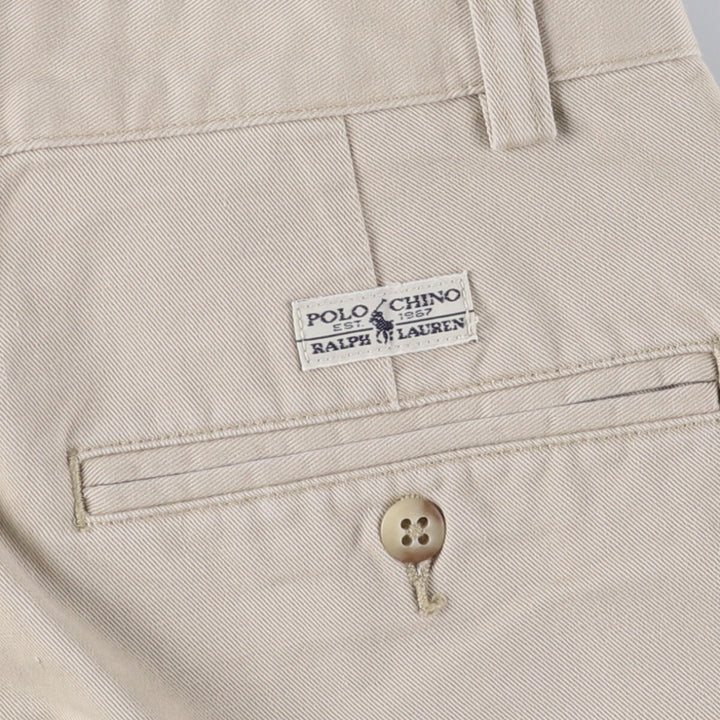 Ralph Lauren POLO RALPH LAUREN Two-pleat Chino Shorts Shorts Men's W32 equivalent cotton Beige type Vintage Second Hand