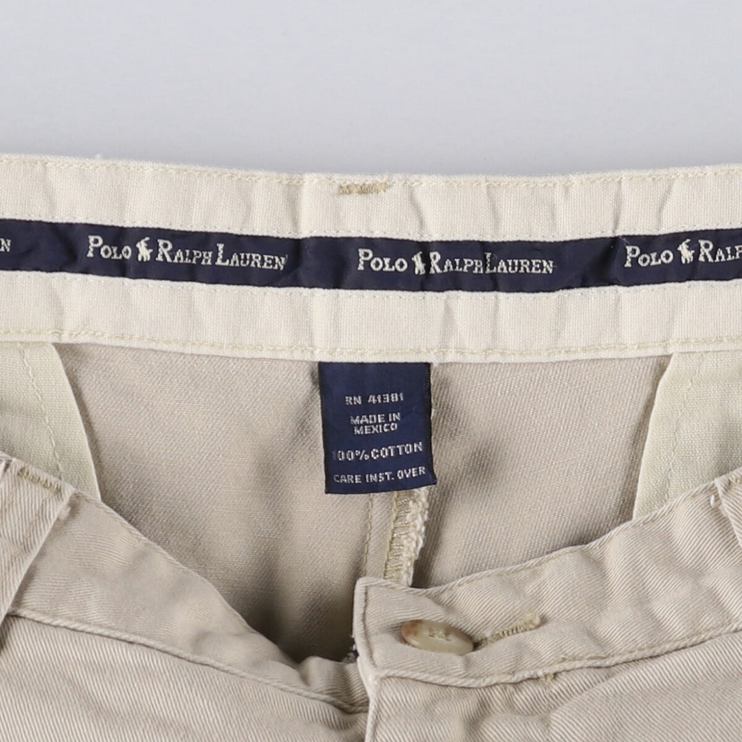 Ralph Lauren POLO RALPH LAUREN Two-pleat Chino Shorts Shorts Men's W32 equivalent cotton Beige type Vintage Second Hand