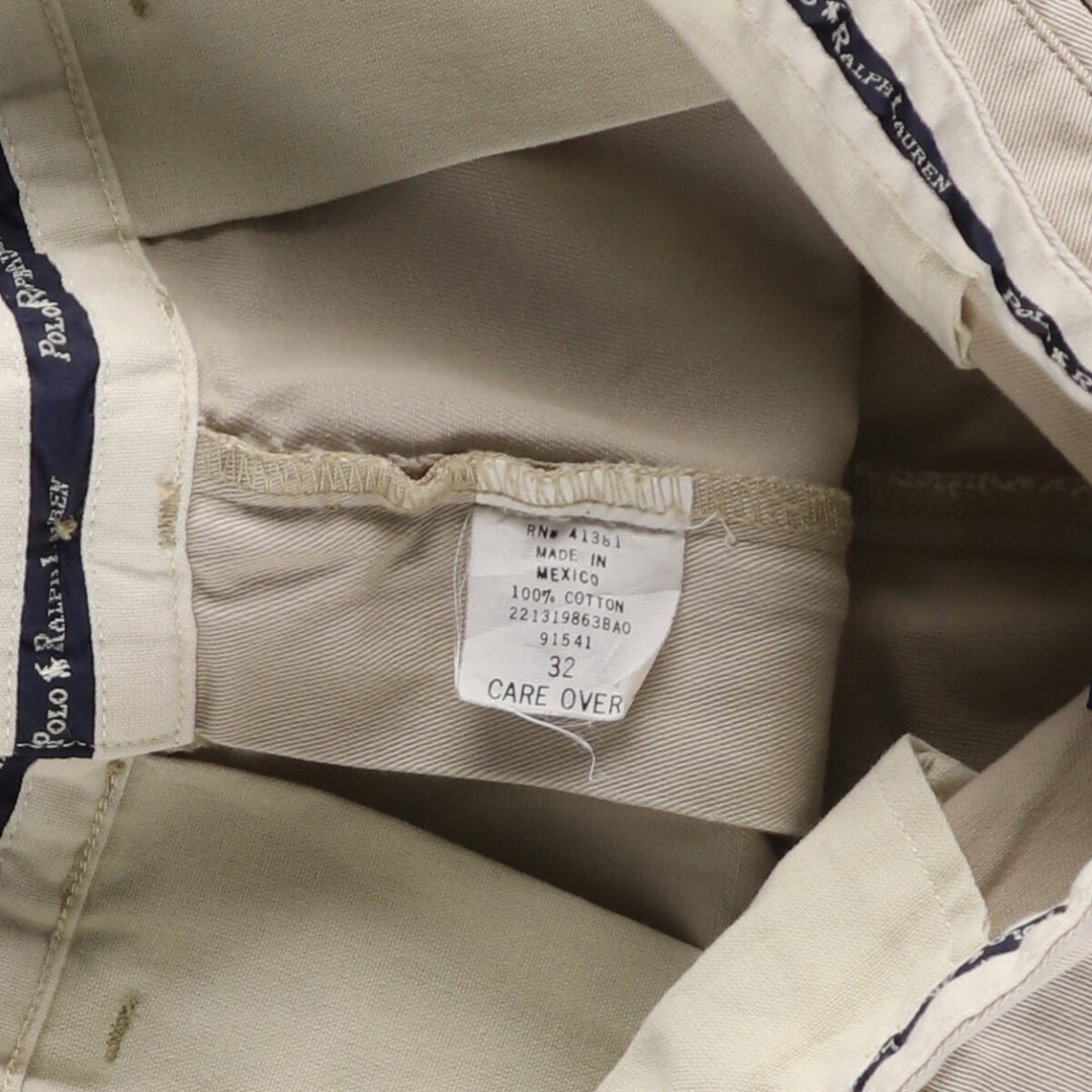 Ralph Lauren POLO RALPH LAUREN Two-pleat Chino Shorts Shorts Men's W32 equivalent cotton Beige type Vintage Second Hand