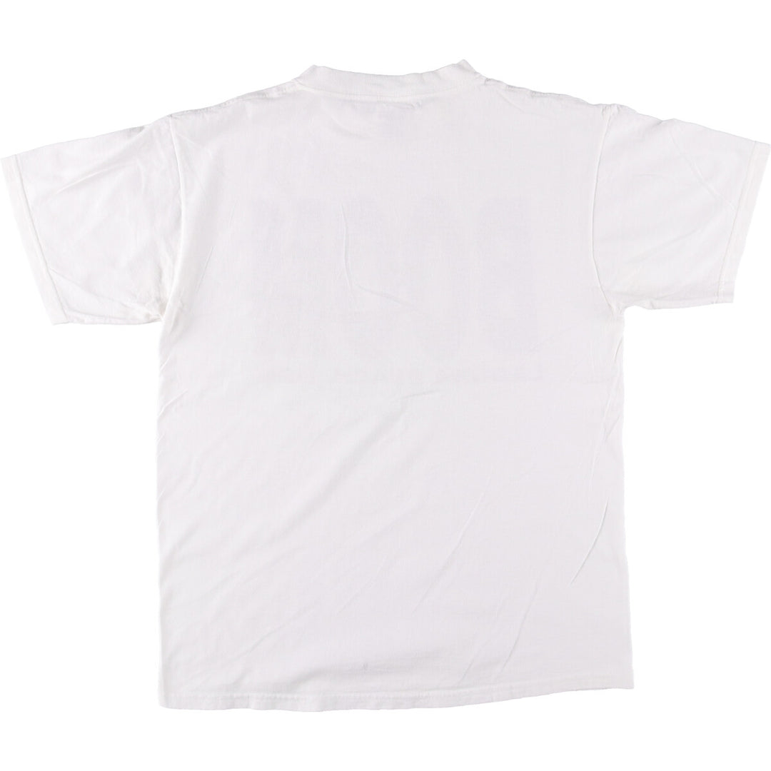 Vintage 90'S TULTEX printed T-shirt, size L for men cotton white type Vintage Second Hand