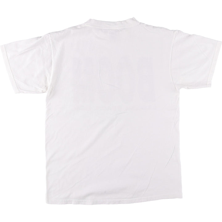 Vintage 90'S TULTEX printed T-shirt, size L for men cotton white type Vintage Second Hand