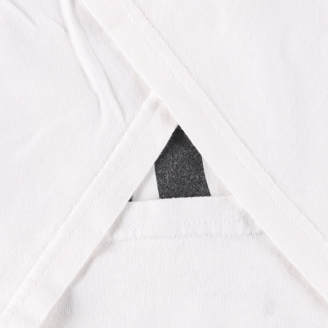 Vintage 90'S TULTEX printed T-shirt, size L for men cotton white type Vintage Second Hand
