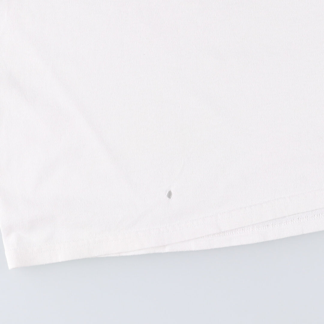 Vintage 90'S TULTEX printed T-shirt, size L for men cotton white type Vintage Second Hand