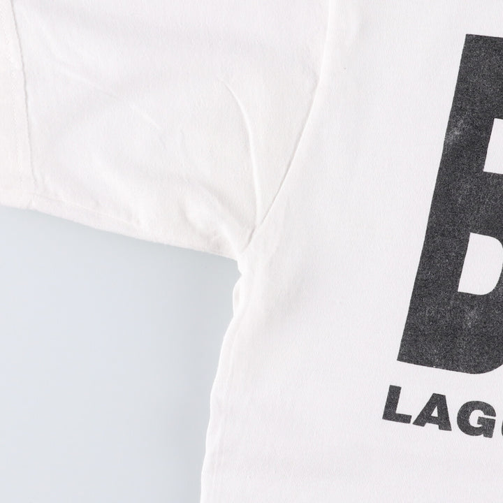 Vintage 90'S TULTEX printed T-shirt, size L for men cotton white type Vintage Second Hand