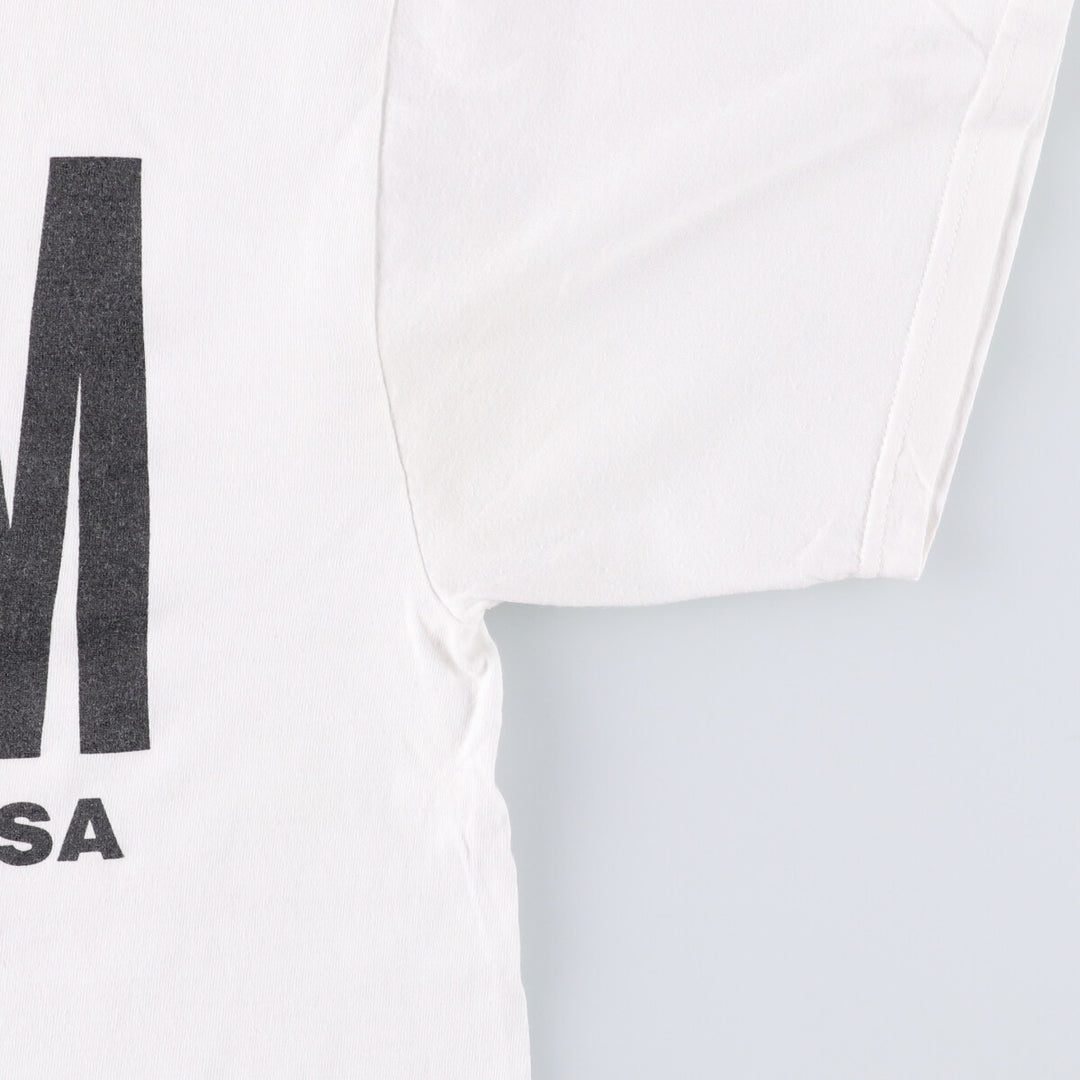 Vintage 90'S TULTEX printed T-shirt, size L for men cotton white type Vintage Second Hand