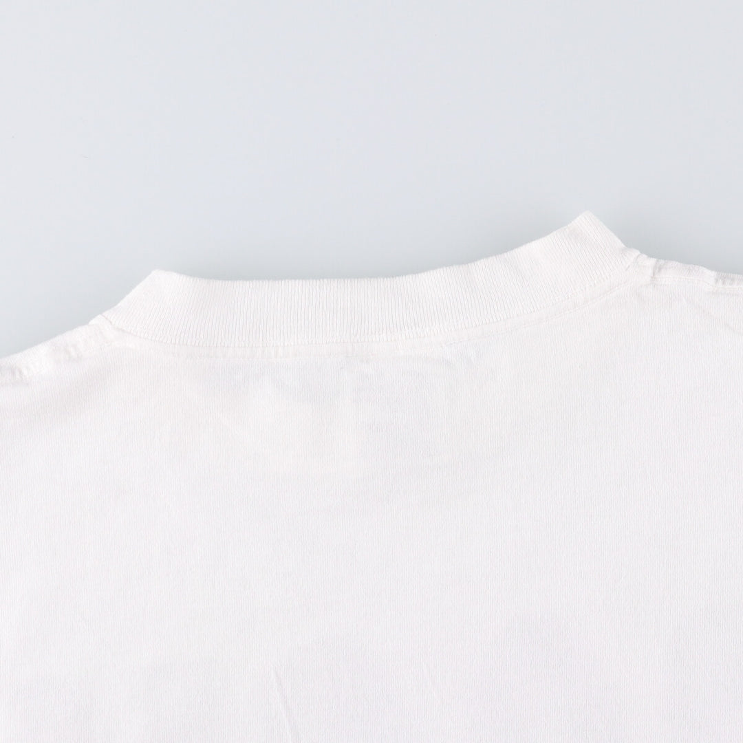 Vintage 90'S TULTEX printed T-shirt, size L for men cotton white type Vintage Second Hand