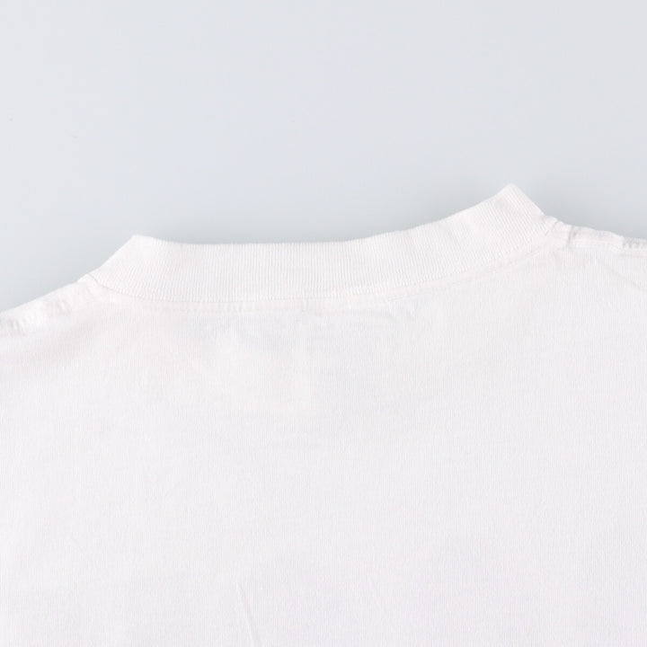 Vintage 90'S TULTEX printed T-shirt, size L for men cotton white type Vintage Second Hand