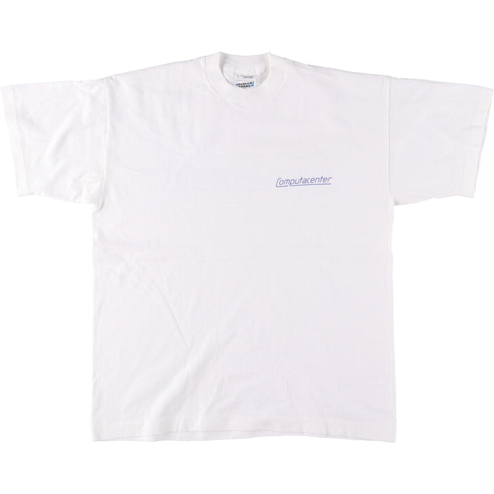 90'S Fruit of the Loom SCREEN STARS Screen Stars Printed T-shirt Men's L size Vintage cotton white type Vintage Second Hand
