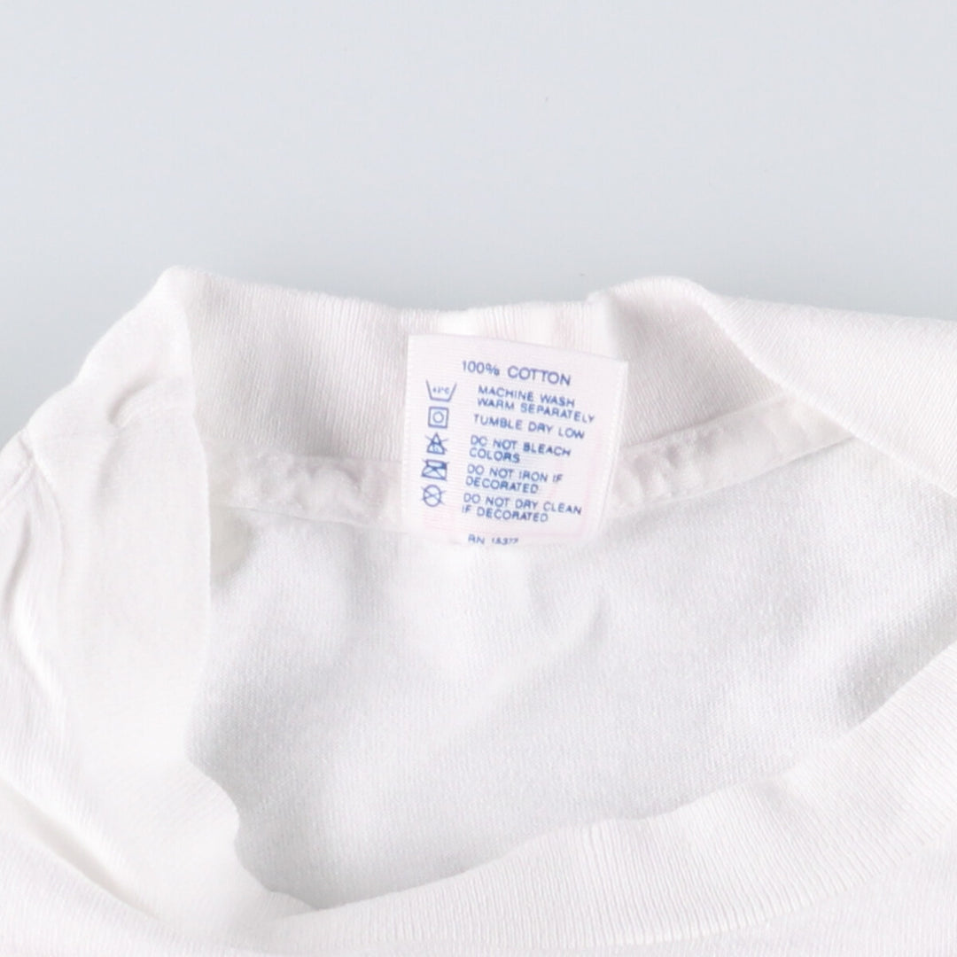 Vintage 90'S Delta DELTA Printed T-shirt, Made in USA, Men's XL cotton white type Vintage Second Hand