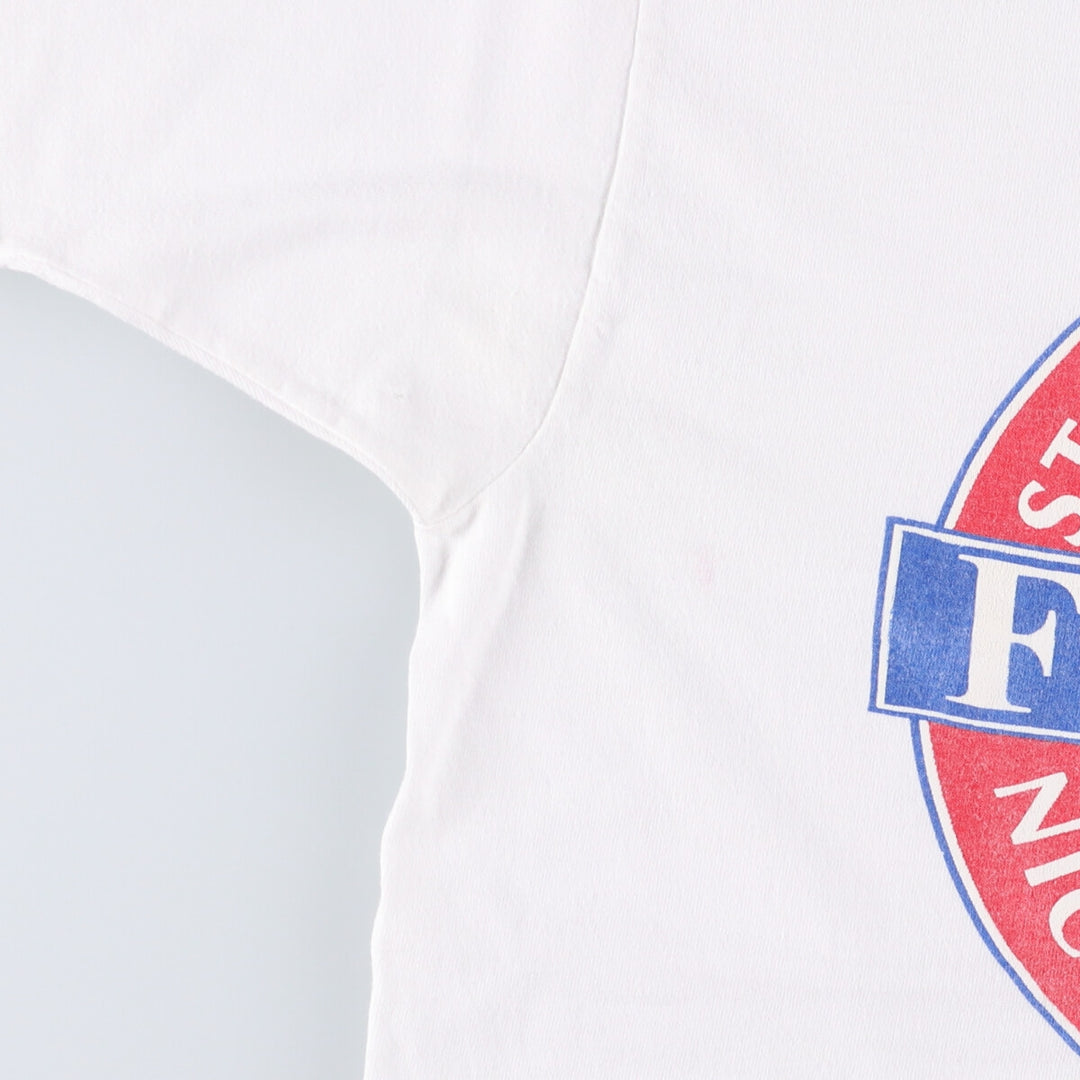 Vintage 90'S Delta DELTA Printed T-shirt, Made in USA, Men's XL cotton white type Vintage Second Hand