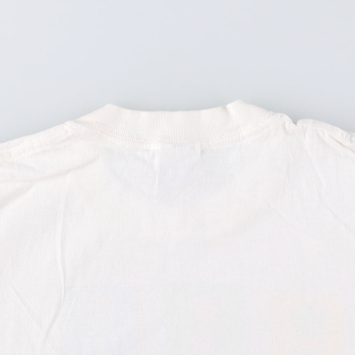 Vintage 90'S Delta DELTA Printed T-shirt, Made in USA, Men's L size cotton white type Vintage Second Hand