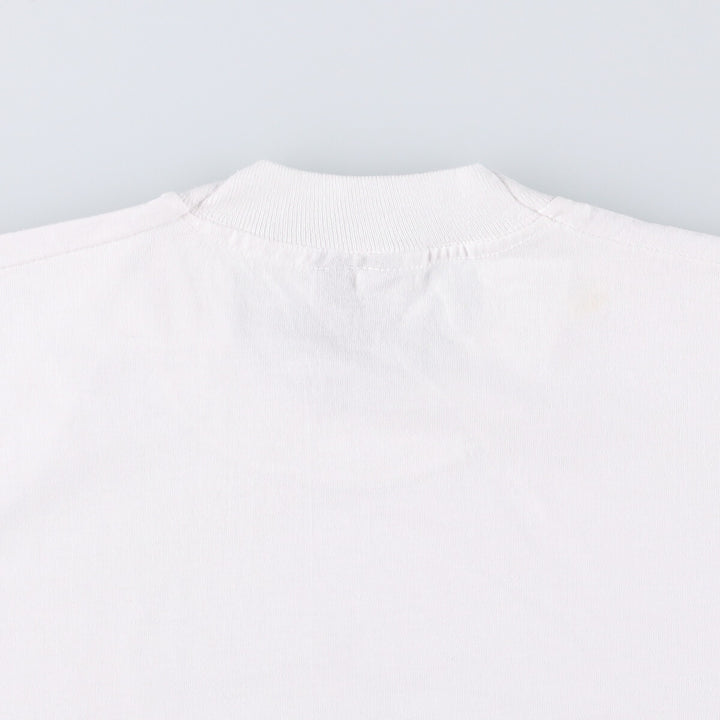 90'S Fruit of the Loom printed T-shirt, made in the USA, men's size L, vintage cotton white type Vintage Second Hand