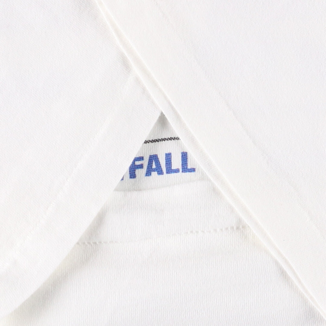 90'S Fruit of the Loom printed T-shirt, made in the USA, men's XL size, vintage cotton white type Vintage Second Hand