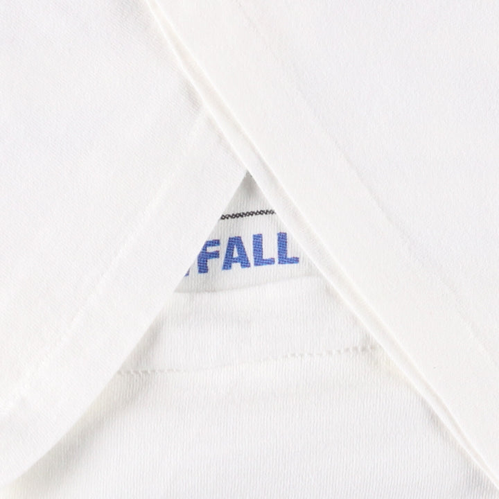 90'S Fruit of the Loom printed T-shirt, made in the USA, men's XL size, vintage cotton white type Vintage Second Hand