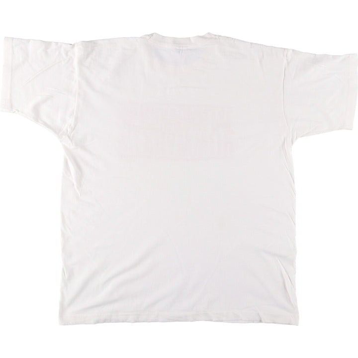 90'S Fruit of the Loom Message Print T-Shirt Made in USA Men's XL Vintage cotton white type Vintage Second Hand