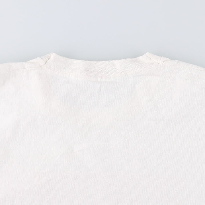 90'S Fruit of the Loom Message Print T-Shirt Made in USA Men's XL Vintage cotton white type Vintage Second Hand