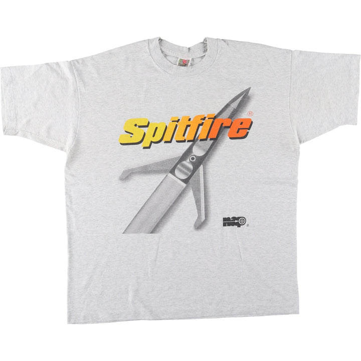90'S Fruit of the Loom Nap Spitfire Advertising T-Shirt Made in USA Men's XL Vintage cotton gray type Vintage Second Hand