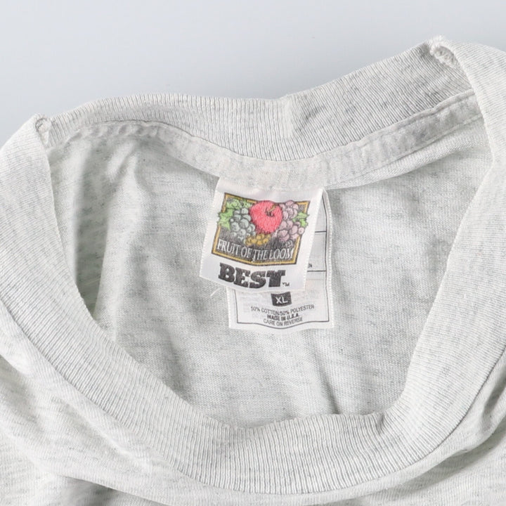 90'S Fruit of the Loom Nap Spitfire Advertising T-Shirt Made in USA Men's XL Vintage cotton gray type Vintage Second Hand