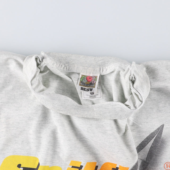90'S Fruit of the Loom Nap Spitfire Advertising T-Shirt Made in USA Men's XL Vintage cotton gray type Vintage Second Hand