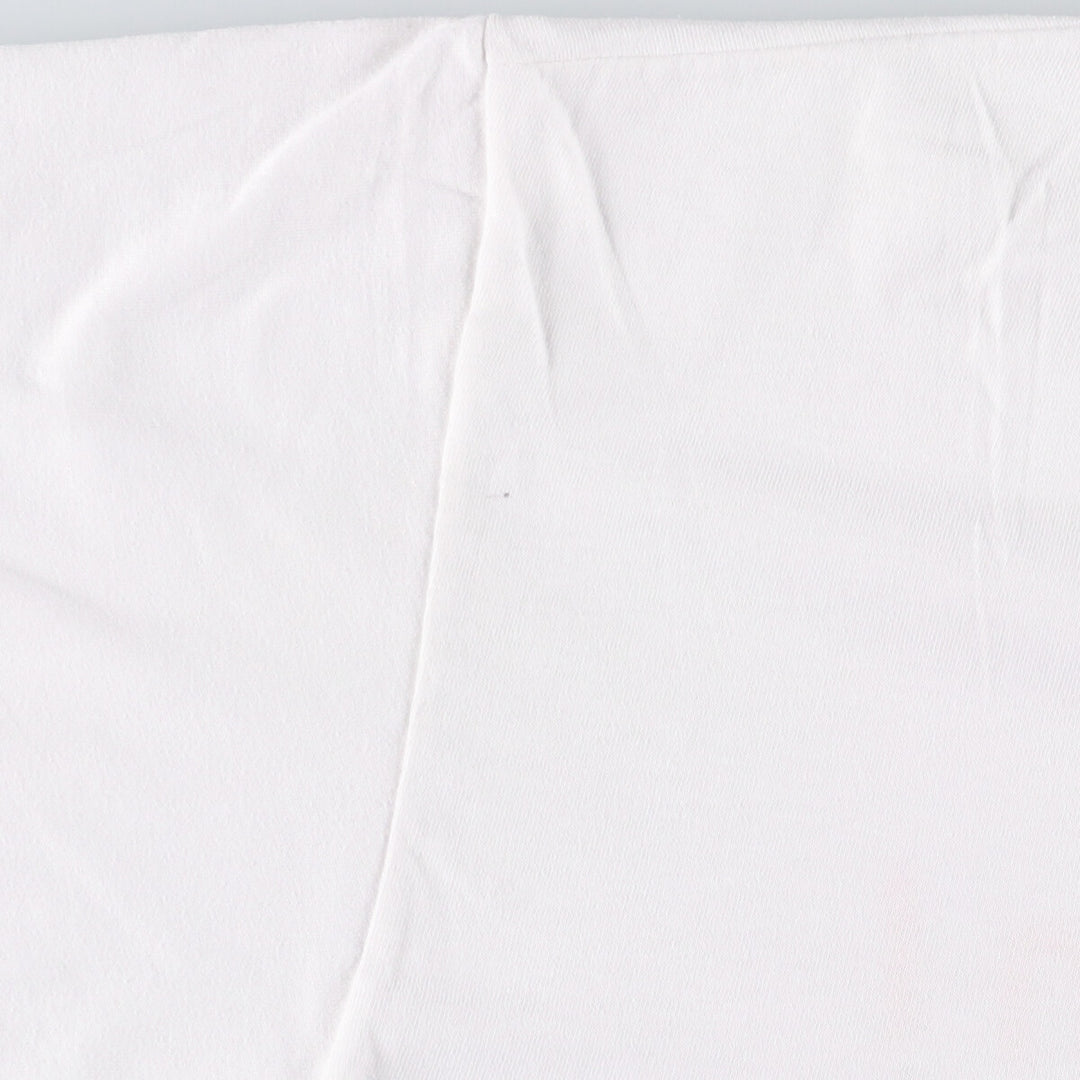 90'S Hanes HEAVYWEIGHT 50 cotton white type Vintage Second Hand