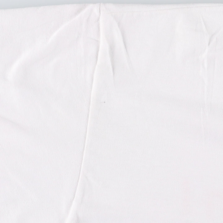90'S Hanes HEAVYWEIGHT 50 cotton white type Vintage Second Hand