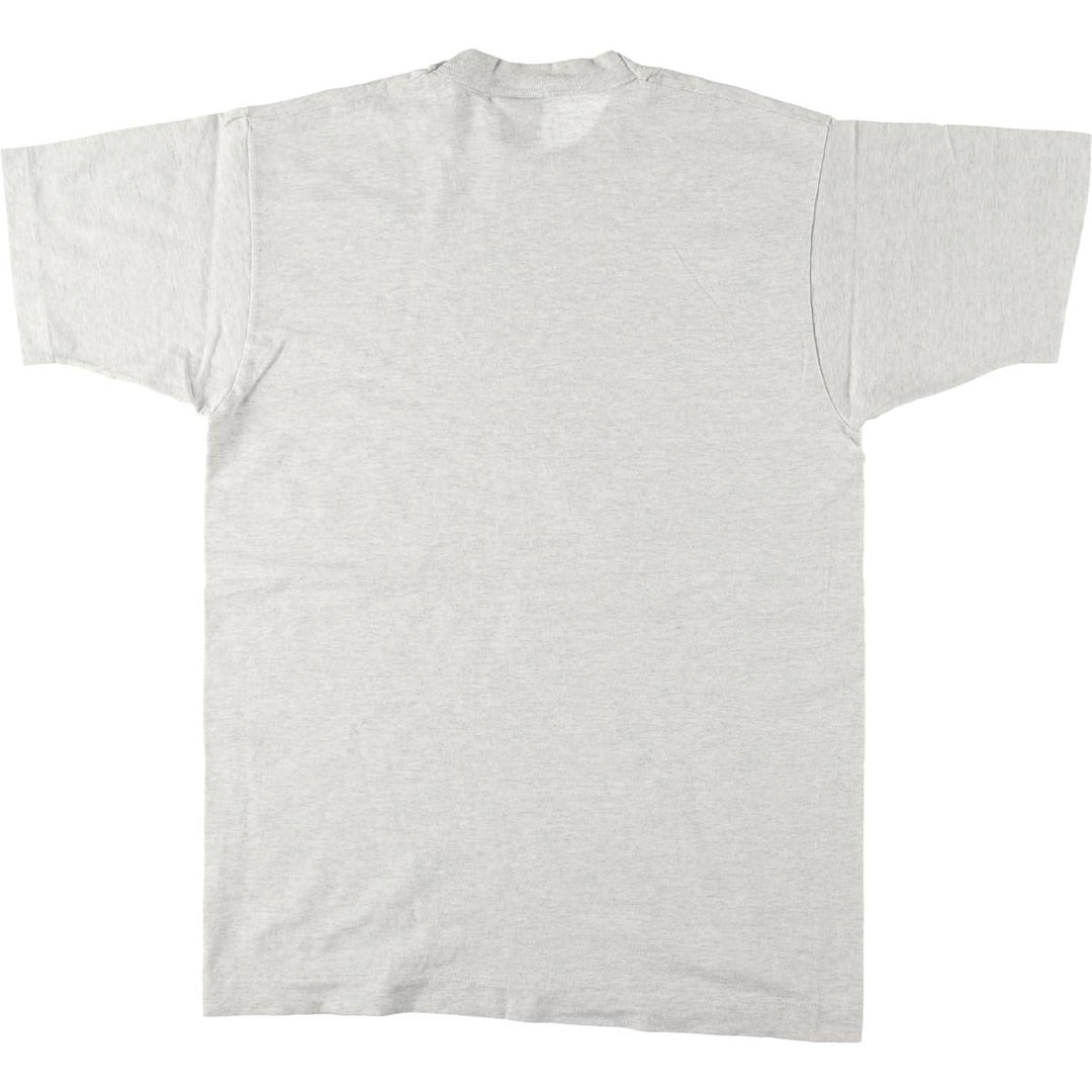 90'S Fruit of the Loom National Lice Association Message Print T-Shirt Made in USA Men's L Size Vintage cotton gray type Vintage Second Hand