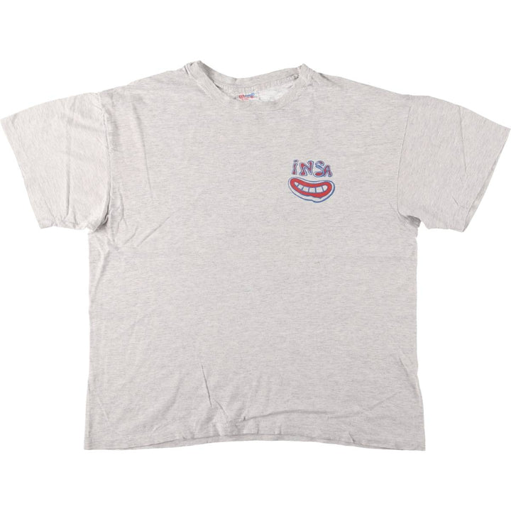 Hanes TOP Art T-shirt, Men's XL, Vintage cotton gray type Vintage Second Hand