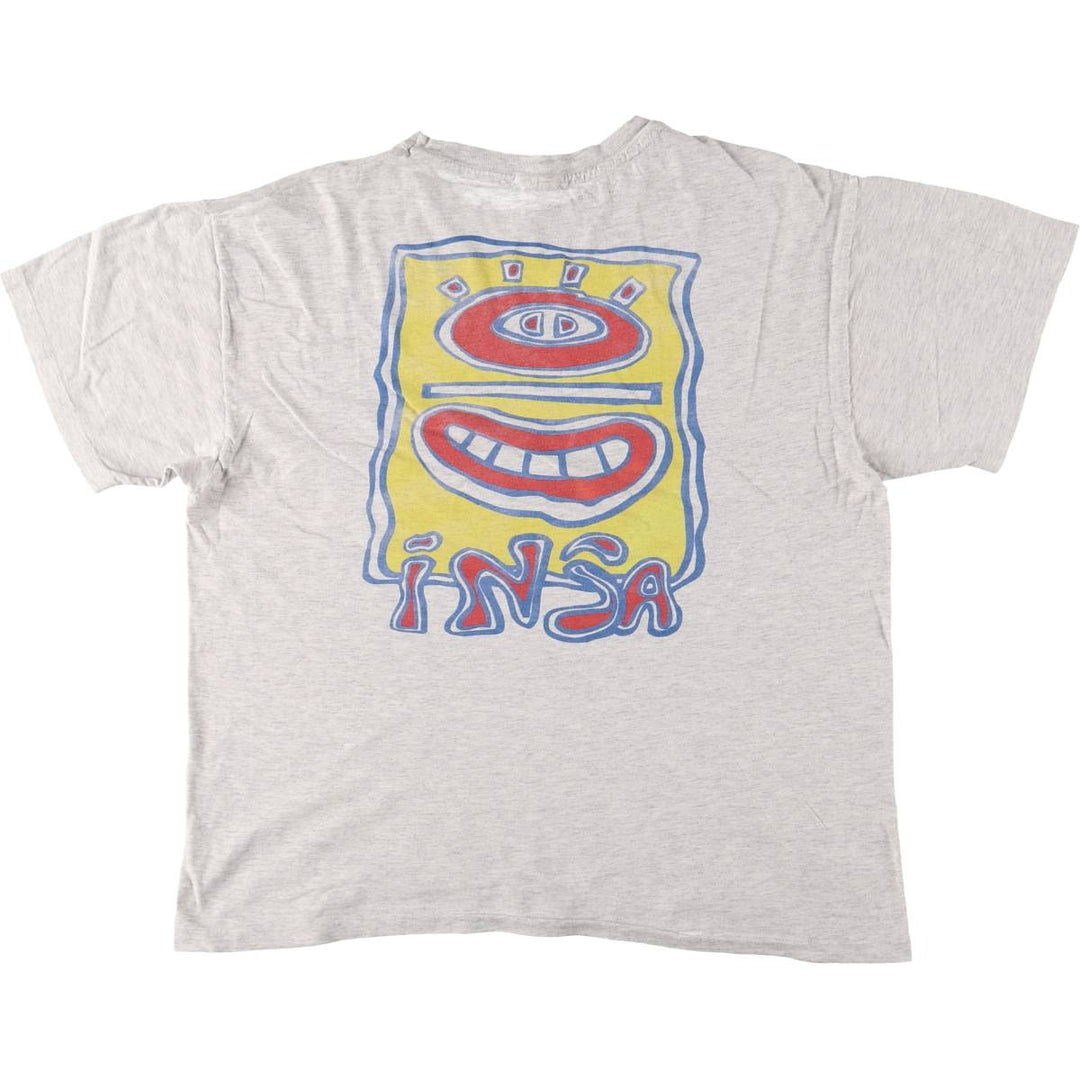 Hanes TOP Art T-shirt, Men's XL, Vintage cotton gray type Vintage Second Hand