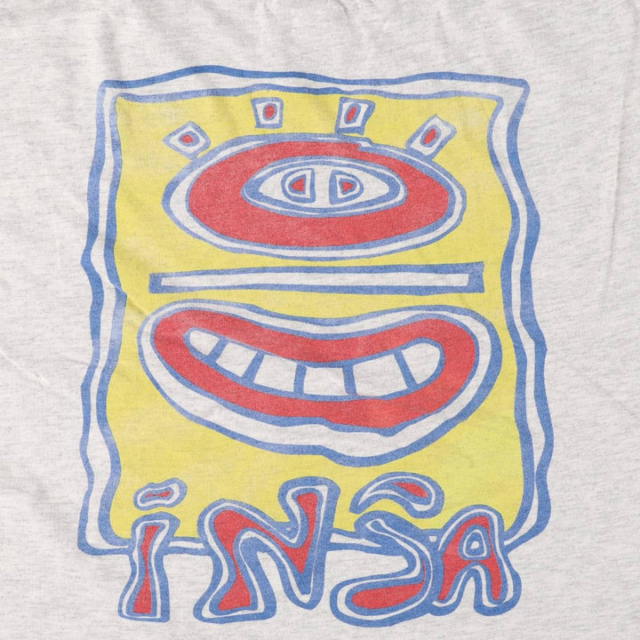Hanes TOP Art T-shirt, Men's XL, Vintage cotton gray type Vintage Second Hand