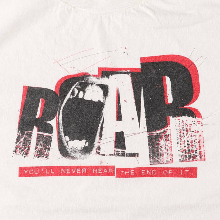 90'S MURINA message print T-shirt, made in USA, men's XL size, vintage cotton white type Vintage Second Hand